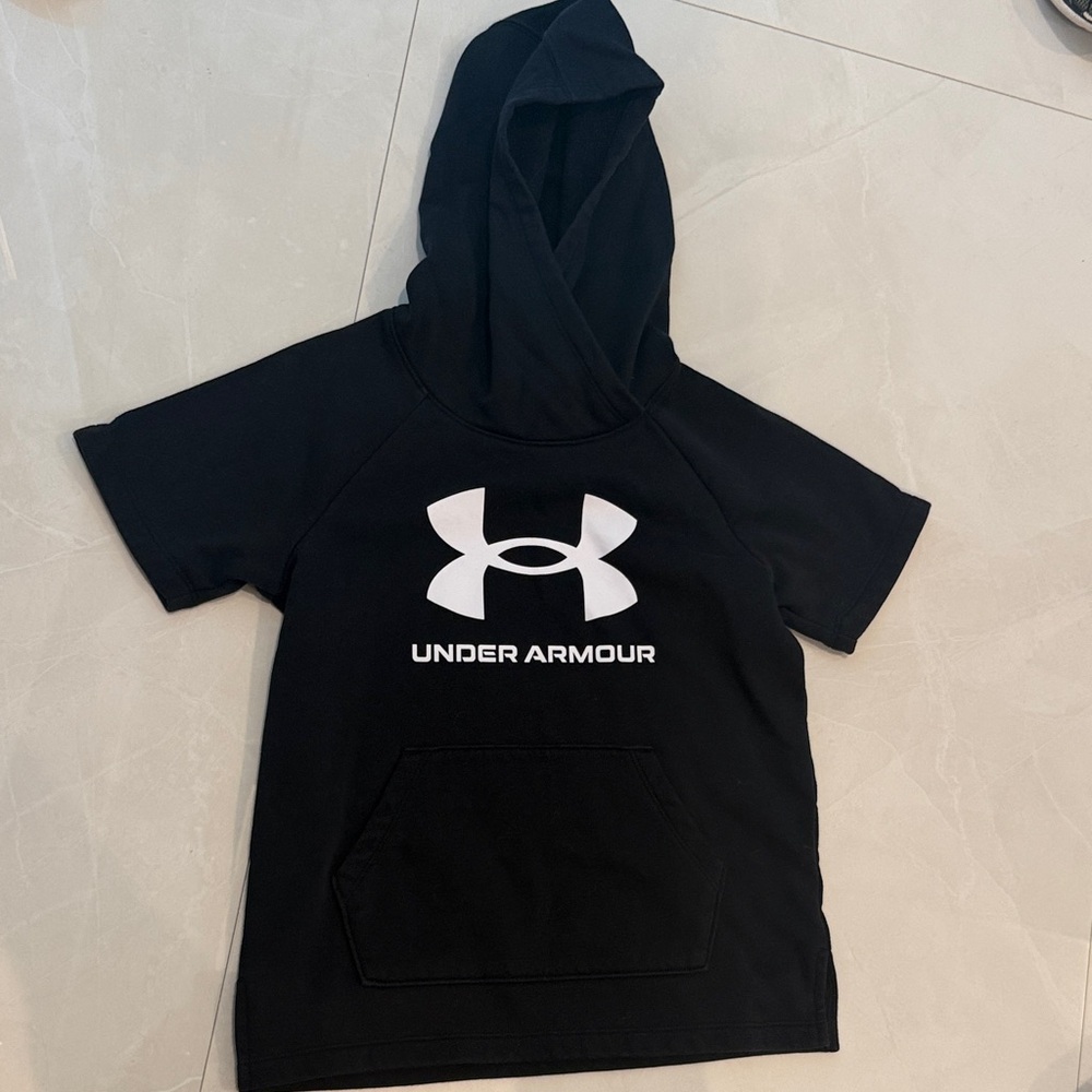 Under Armour Kids Black Hoodie Tee